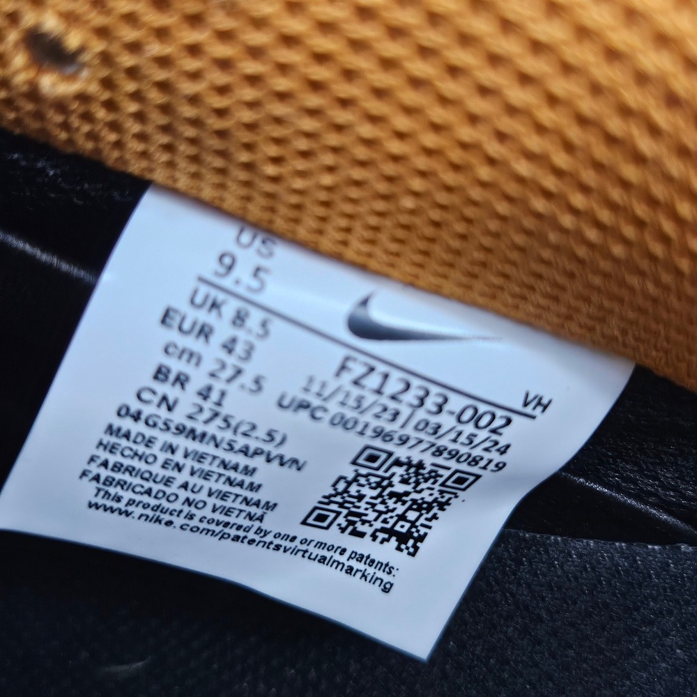 Nike SB Dunk Low Pro Mens 9.5 Phantom Black Monarch Safari FZ1233-002 Sneakers - Picture 7 of 15